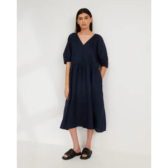 oversized puff sleeve dress Taylor Oversized Puff Sleeve Maroon Dress Thomas and Rye